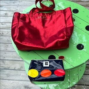 Marc Jacobs Red Tote Bag with Cosmetic Pouch Lisa Perry